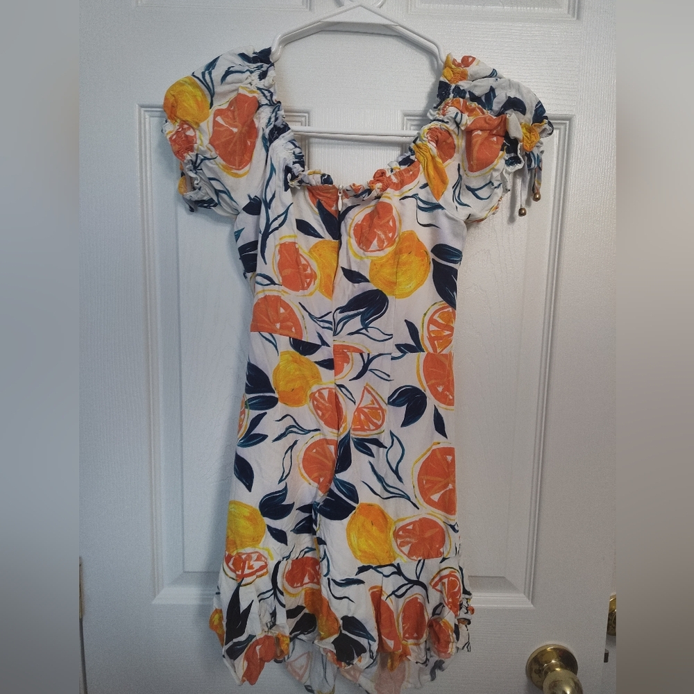 Seven Wonders Summer Floral Orange Dress - Picture 4 of 5